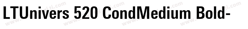 LTUnivers 520 CondMedium Bold字体转换